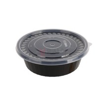 다회용면용기 BW (소) 195파이 1050ml 300세트 검정, 단품, 단품