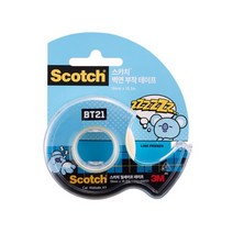 BT21 벽면 3M 부착 테이프 코야 19mmx16.5m다용도테이프 문구사이트 테이프컷터 문구용품 테이프카터 테이프캇터 사무비품 BT21 벽면 1개입 사무용품, 본상품, 상세페이지 참조