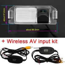 무선 후방카메라 배선 Fongent-자동차 주차 후방 보기 어안 카메라 KIA Picanto Morning TA 2011 2012 2013 2014, [10] fish eye wireless