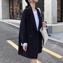 티티웍스 여성용 오버핏 캐주얼 정장 자켓