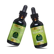 Go Nutrients 액상 엽록소 셀레늄 200mcg 보충제 이스트 없는 액상 액상 셀레늄 액상 허브 보조제 구리 클로로필린 공급