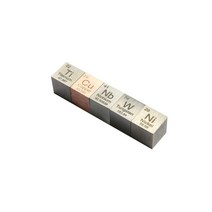 요소 큐브 5개 세트 10mm 밀도 99.99% 순수 데일리 메탈 니오븀 니켈 구리 티타늄 및 텅스텐 금속 컬렉션 DIY용