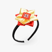 라라패밀리 한복 꽃문양 배씨머리띠 6컬러