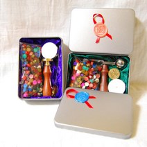 해리포터 씰링왁스 15색 만들기세트 DIY도장 봉인 청첩장라벨 인장 초대장 밀랍, E