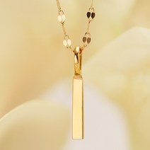 예노주얼리 18K 크러쉬 목걸이 데일리 패션 여자 선물 금 목걸이