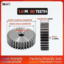 랙기어 1m 80 tooth mod1 80teeth 두께 10mm 1mode 피니언, 80개의 치아