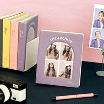 셀프사진 앨범 4x6 네컷 사진첩 커플 100일 포토북 아이코닉 비접착 스티커북 네컷앨범 바인더, 03라벤더