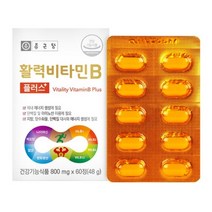 V 종근당 활력비타민B 플러스 800mg x 60정 4개 에너지 생성 비오틴 함유