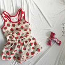 클로젯바이비 감성딸기 아동 상하복