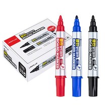 라인플러스 클린 보드마카 1타 12개입, 빨강