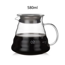 오페라글라스 커피웨어 borasicate 유리 서버 V60 드립 커피, 01 S580