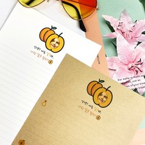 나랑 살구 싶지 포토 제작편지지 (주문제작) / 곰신 군인 편지지, 편지지 6장+봉투3장, 크라프트