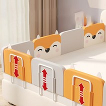 분리 휴대용 난간대 보호 아기 낙상방지 동물 사이드 아이 침대 안전 가드, 1m, 벚꽃  28cm x 7cm