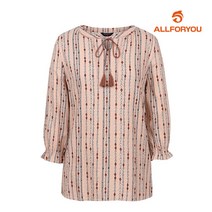 [올포유] 여성 에스닉 패턴 리본 블라우스 AWBLI6661-403_G