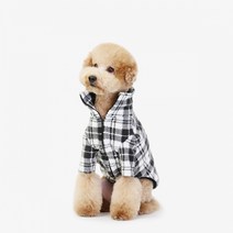 신나라-닷컴_펫파파 체크 플리스 집업 WHITE 애완용 애견패션티셔츠 강아지옷 폴리스 애완견 반려견의류 외출용외투 견의류_ tlsskfk, 신나라_닷컴-옵션_S