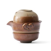 다기 세트 다도 중국어 쿵푸 차 1teapot 2teacups 여행 세라믹 도자기 차, d
