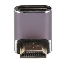 HD 멀티미디어 인터페이스 어댑터 8K 90 도 직각 커플러 표시기 및 걸이식 구멍 포함, 한개옵션0