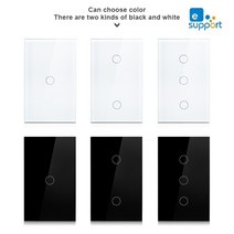 E-welink WiFi 중립 라인 23 채널 터치 스마트 벽 스위치 홈키트 Google 홈페이지, 02 gray_01 1-Gang_01 미국 표준