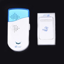 현관 도어벨 인터폰 차임벨 무선 도어벨 곡 노래 쉬운 설치스마트 방수 초인종, 01 WHITE