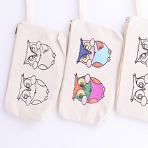 민화 파우치 만들기/민화 필통 만들기/그림그리기, 무지파우치