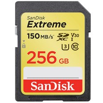 샌디스크 익스트림 SDXC 메모리카드, 256GB