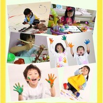 37개월 이상 유아 아이 물감 놀이 핑거 페인팅 워셔블 페인트 색감 색칠 어린이 대용량, 하늘