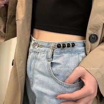 아이엘 사이즈조절 고정 진주 옷핀, 사이즈조절고정진주옷핀(블랙)