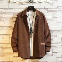 와이케이하우스 남성 셔츠 깡패 조폭 건달 셔츠 스티커 벨벳 순색 캐주얼 청년 남성 와이드 터틀넥 셔츠