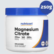 뉴트리코스트 구연산 마그네슘 시트레이트 210mg 분말 가루 250g