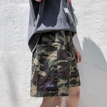 남성 여름 밀리터리 밴딩팬츠 카모패턴 데일리 스트릿 68378653EA