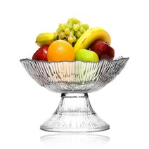 투명 풋티드볼 유리볼 빙수볼 디저트볼, 1개