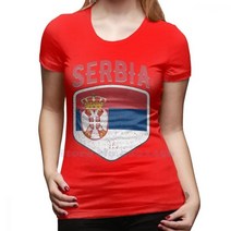 월드컵 국대 유니폼 Serbia World Flag Sports Fan T Shirt Supporter Jersey Football Cup Tshirt T-Shirt Men And