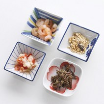 일본풍 찬기 그릇, 하즈키 찬기, 라인 정사각 찬기