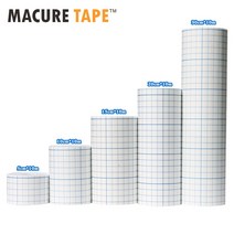 발꿈치 무릎 보호대 Macure 테이프 커버 롤 스트레치 저자 극성 방사성 반투명 상처 케어 큰 드레싱 고정, 30cmx10m