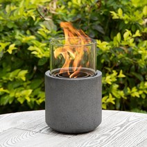 감성 실내용 에탄올 난로 불멍 화로 캠핑 낭만 안전한, 라운드 라이트 그레이