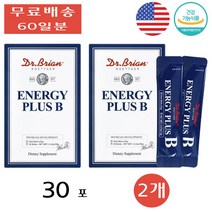 닥터브라이언 에너지 플러스 비타민 B3 B5 직장인 학생 청소년 결합조직형성 30포 2개