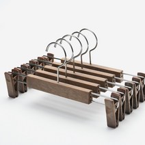 국내생산 자국방지 논슬립 바지걸이 옷걸이 모음, 바지걸이 브라운 10개
