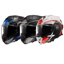 LS2 FF901 ADVANT X 오픈 시스템 헬멧+스모그쉴드+핀락필름, BLACK TITAN BLUE, Large(59-60)