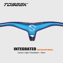 카본핸들바 풀 카본 MTB 통합 핸들 바 스템 경량 산악 자전거 700/720/760/780mm 70-100mm 부품, [01] 70mm-700mm