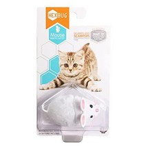 일본직발송 4. Hexbug 헥스버그 Mouse Robotic Cat Toy【고양이 장난감】Go! Go! 돌격 마우스! 화이트 정, One Size_화이트