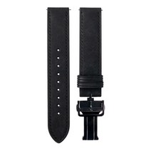 몰디 갤럭시워치 5 4 3 클래식 프로 푸에블로 가죽 디버클 스트랩 20mm 시계줄 호환, 블랙 디버클 / 딥블랙 스트랩