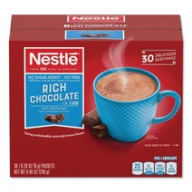 Nestle No Sugar Added Hot Cocoa Mix 네슬레 노슈가 무설탕 핫 코코아 믹스 리치초콜릿 8g 30개입, 1개, 1개