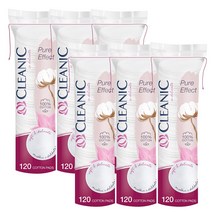 클레아닉 소프트터치 원형 화장솜, 120매, 6개