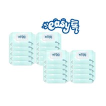 트윈스몰 easy톡 빅사이즈 엠보싱 물티슈 블루60매 20팩(1박스), 1박스, 20팩