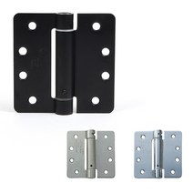 스프링경첩 힌지 힘조절기능 3색상, 3.4인치스프링경첩(블랙)102x102mm