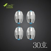 블루오션 푸른봉돌 구멍추 관통형추 1호~30호, 1개