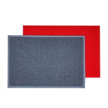 현관매트 업소용 발판 깔판 사무실 출입구 바닥 코일매트 규격 60cmX90cm 80cmX120cm, 레드, 80cm x 120cm