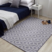 [누리홈] 딥브라운 인테리어 침실 러그 그레이 150x200