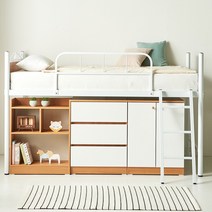 지니마트 JM-707 벙커침대(정품양면매트 깔판포함) 45%할인행사, 화이트