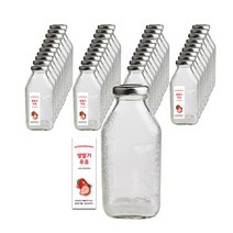 사각델몬트300ml 40개+38파이 러그캡40개+ 생딸기우유 스티커 50개, 38파이 러그캡 실버